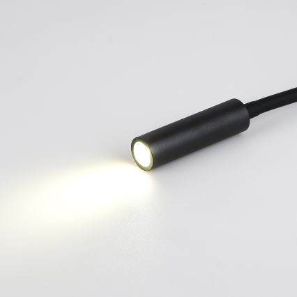 Brilagi - LED Flexibilní nástěnná lampa s USB portem MAYA LED/3W/230V 4000K černá