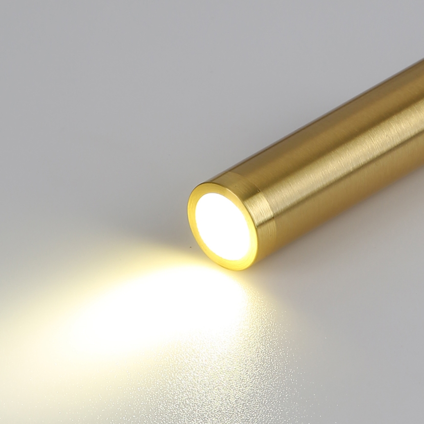Brilagi - LED Flexibilní nástěnná lampa s USB portem MAYA LED/3W/230V 4000K černá/zlatá