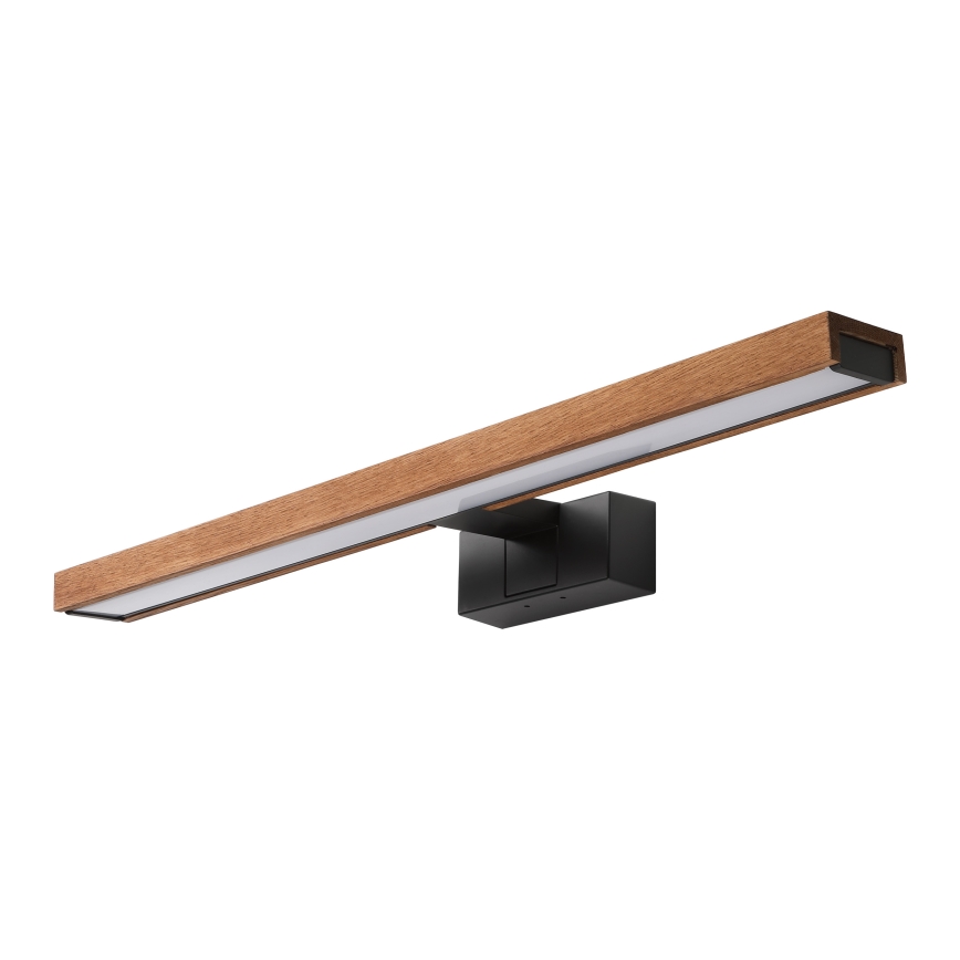 Brilagi - LED Koupelnové osvětlení zrcadla 3v1 WOODY MIRROR LED/12W/230V 60 cm IP44 černá/dub třešeň