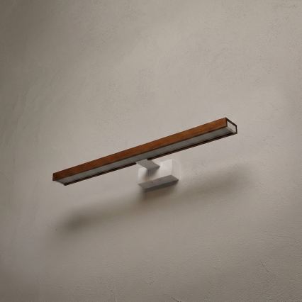 Brilagi - LED Koupelnové osvětlení zrcadla 3v1 WOODY MIRROR LED/12W/230V 60 cm IP44 bílá/dub třešeň