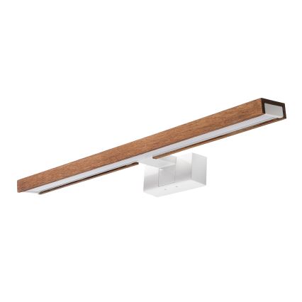 Brilagi - LED Koupelnové osvětlení zrcadla 3v1 WOODY MIRROR LED/12W/230V 60 cm IP44 bílá/dub třešeň