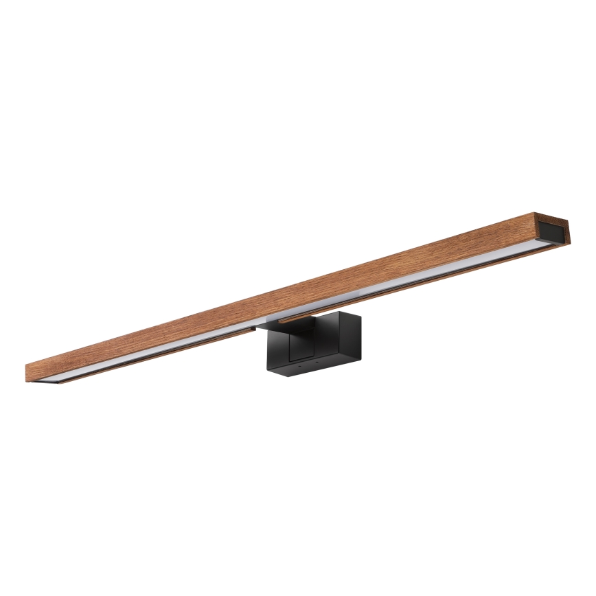 Brilagi - LED Koupelnové osvětlení zrcadla 3v1 WOODY MIRROR LED/15W/230V 80 cm IP44 černá/dub třešeň