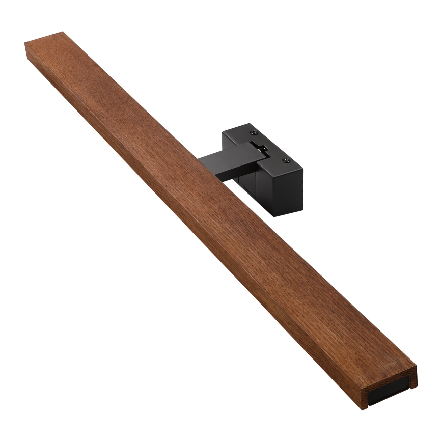 Brilagi - LED Koupelnové osvětlení zrcadla 3v1 WOODY MIRROR LED/15W/230V 80 cm IP44 černá/dub třešeň