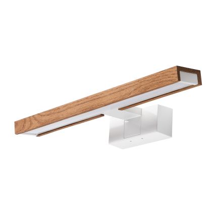 Brilagi - LED Koupelnové osvětlení zrcadla 3v1 WOODY MIRROR LED/8W/230V 40 cm IP44 bílá/dub třešeň