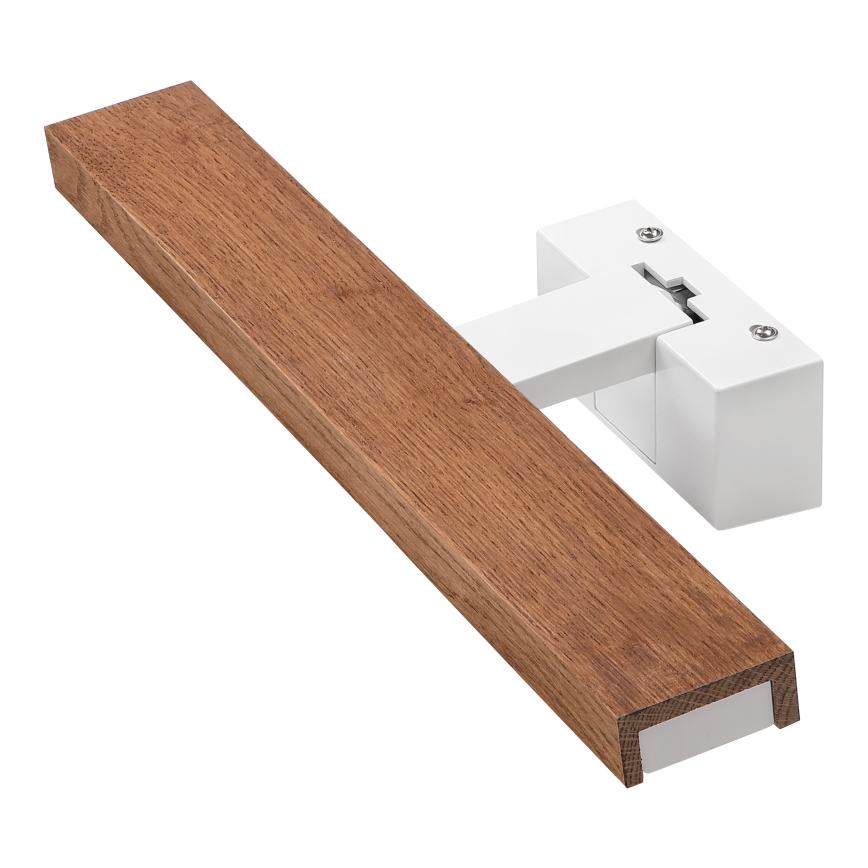 Brilagi - LED Koupelnové osvětlení zrcadla 3v1 WOODY MIRROR LED/8W/230V 40 cm IP44 bílá/dub třešeň