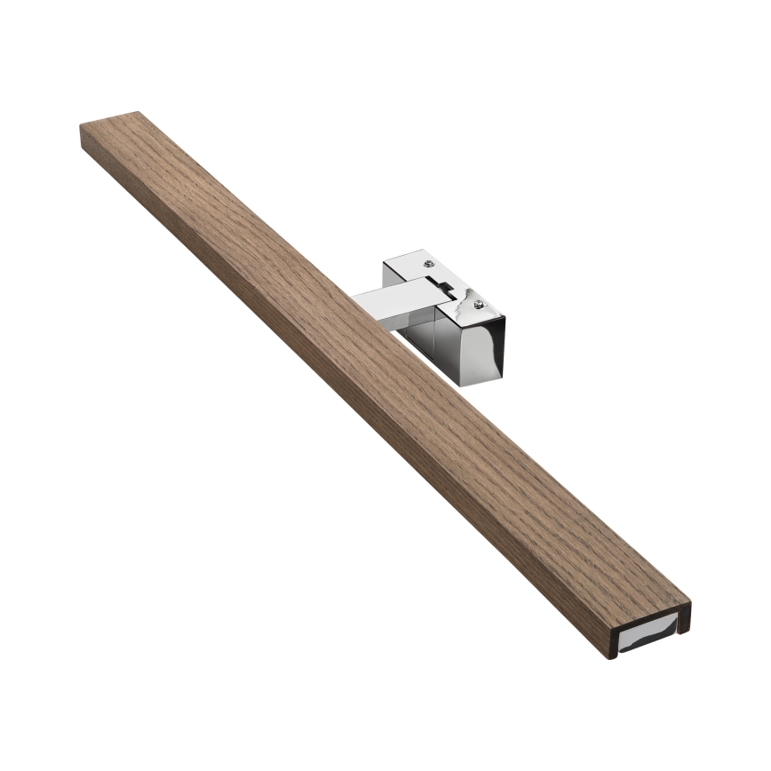 BRILAGI - LED Koupelnové osvětlení zrcadla WOODY MIRROR 3v1 LED/15W/230V 80 cm IP44 lesklý chrom/dub ořech