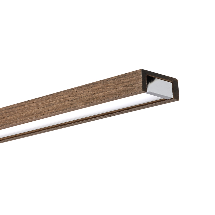 BRILAGI - LED Koupelnové osvětlení zrcadla WOODY MIRROR 3v1 LED/15W/230V 80 cm IP44 lesklý chrom/dub ořech