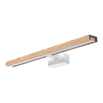 Brilagi - LED Koupelnové osvětlení zrcadla 3v1 WOODY MIRROR LED/12W/230V 60 cm IP44 bílá/dub