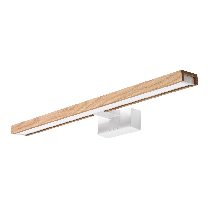Brilagi - LED Koupelnové osvětlení zrcadla 3v1 WOODY MIRROR LED/12W/230V 60 cm IP44 bílá/dub