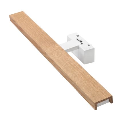Brilagi - LED Koupelnové osvětlení zrcadla 3v1 WOODY MIRROR LED/12W/230V 60 cm IP44 bílá/dub