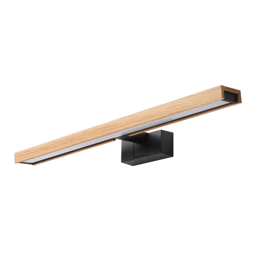 Brilagi - LED Koupelnové osvětlení zrcadla 3v1 WOODY MIRROR LED/12W/230V 60 cm IP44 černá/dub