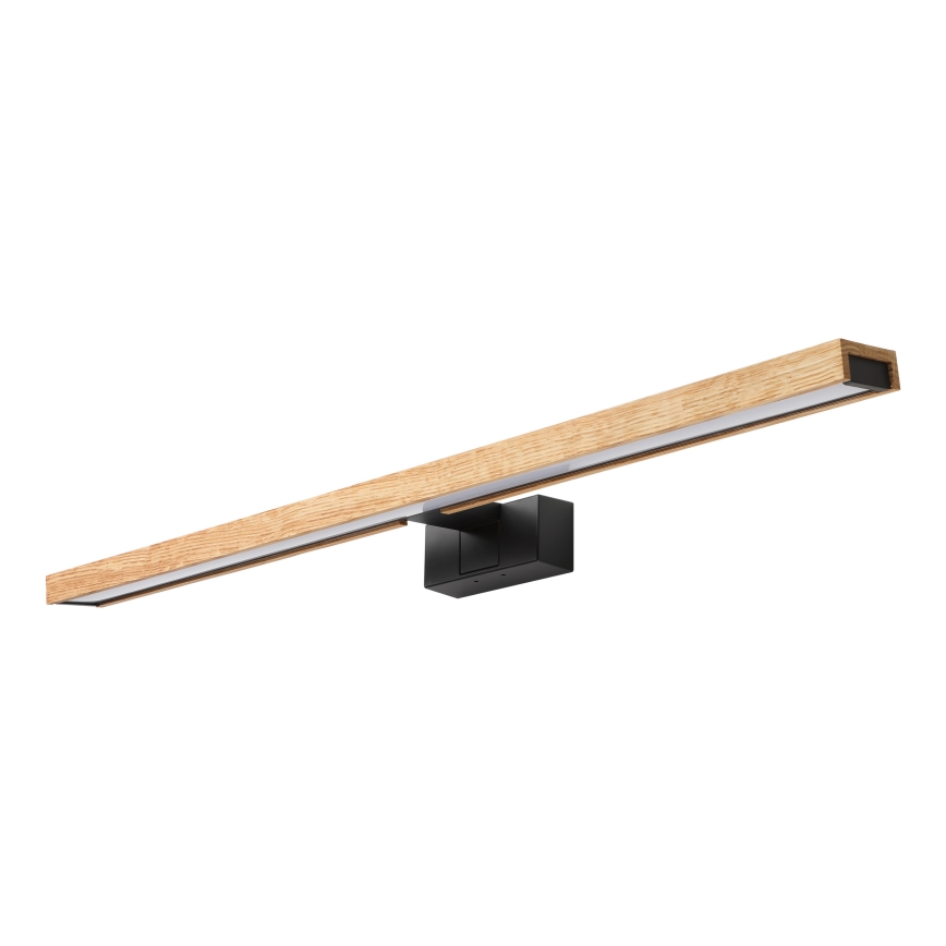 Brilagi - LED Koupelnové osvětlení zrcadla 3v1 WOODY MIRROR LED/15W/230V 80 cm IP44 černá/dub