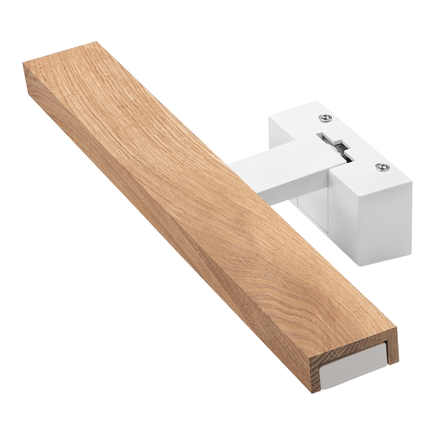Brilagi - LED Koupelnové osvětlení zrcadla 3v1 WOODY MIRROR LED/8W/230V 40 cm IP44 bílá/dub