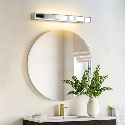 Brilagi - LED Koupelnové osvětlení zrcadla AQUA LINE LED/12W/230V 45 cm IP44 lesklý chrom CRI 90