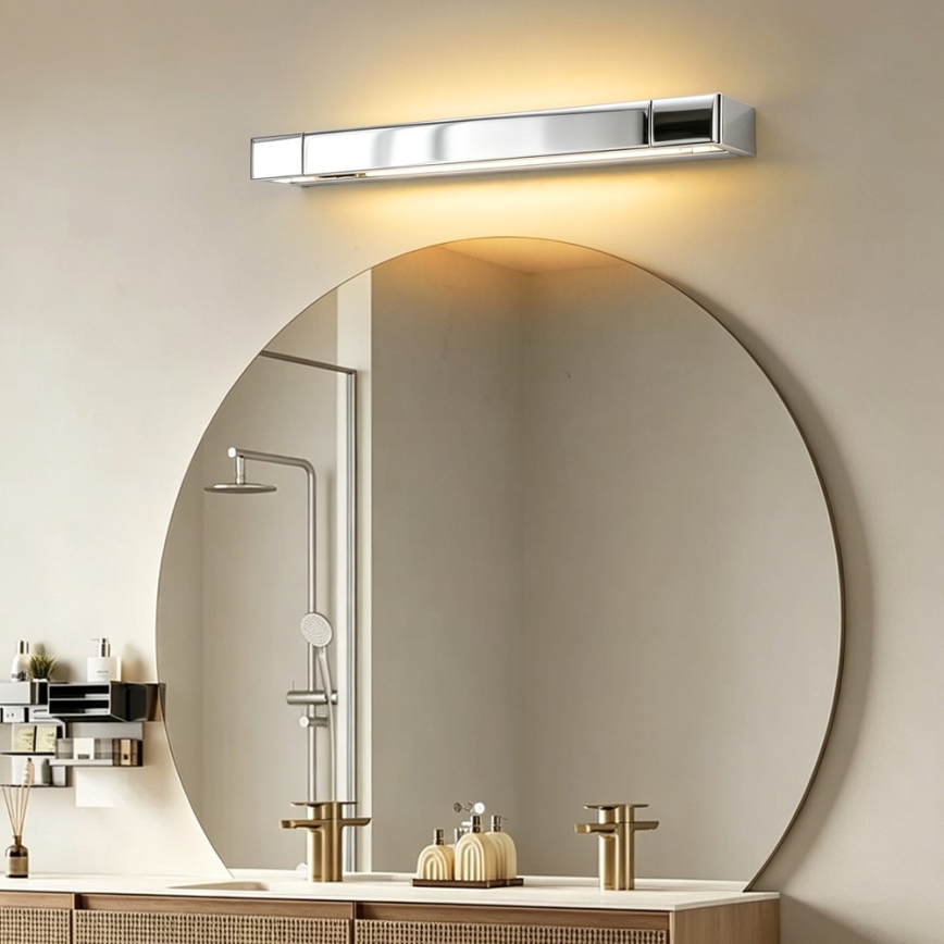 Brilagi - LED Koupelnové osvětlení zrcadla AQUA LINE LED/12W/230V 45 cm IP44 lesklý chrom CRI 90