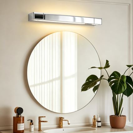 Brilagi - LED Koupelnové osvětlení zrcadla AQUA LINE LED/12W/230V 45 cm IP44 lesklý chrom CRI 90