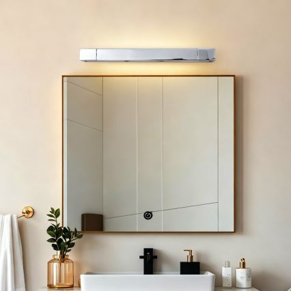 Brilagi - LED Koupelnové osvětlení zrcadla AQUA LINE LED/12W/230V 45 cm IP44 lesklý chrom CRI 90