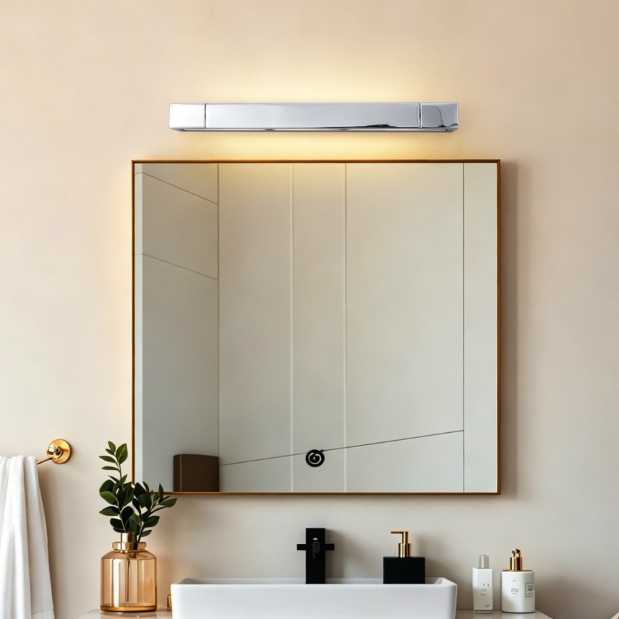 Brilagi - LED Koupelnové osvětlení zrcadla AQUA LINE LED/12W/230V 45 cm IP44 lesklý chrom CRI 90