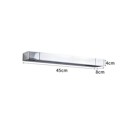 Brilagi - LED Koupelnové osvětlení zrcadla AQUA LINE LED/12W/230V 45 cm IP44 lesklý chrom CRI 90