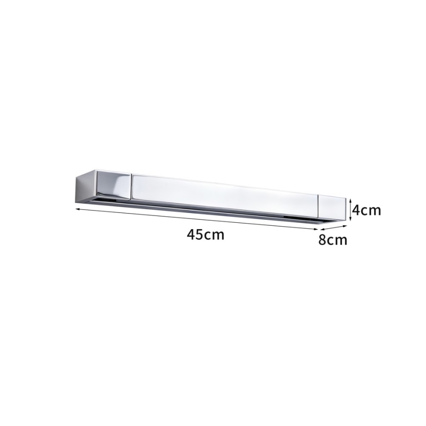 Brilagi - LED Koupelnové osvětlení zrcadla AQUA LINE LED/12W/230V 45 cm IP44 lesklý chrom CRI 90
