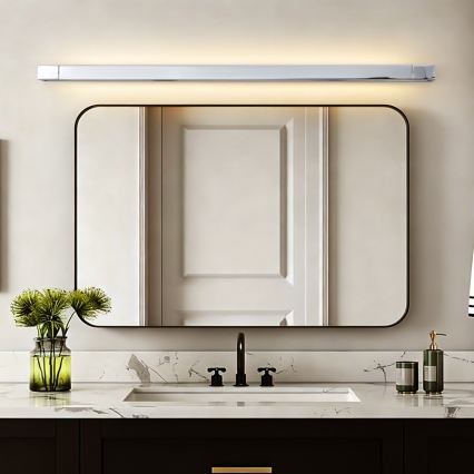 Brilagi - LED Koupelnové osvětlení zrcadla AQUA LINE LED/36W/230V 120 cm IP44 lesklý chrom CRI 90