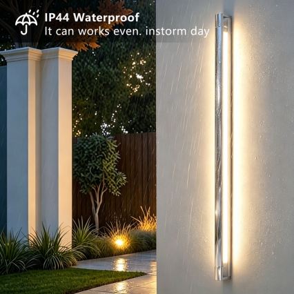 Brilagi - LED Koupelnové osvětlení zrcadla AQUA LINE LED/36W/230V 120 cm IP44 lesklý chrom CRI 90