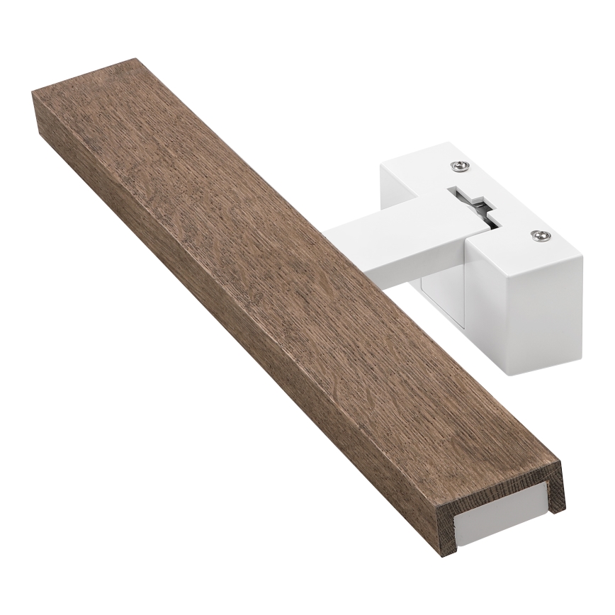 Brilagi - LED Koupelnové osvětlení zrcadla WOODY MIRROR 3v1 LED/8W/230V 40 cm IP44 bílá/dub