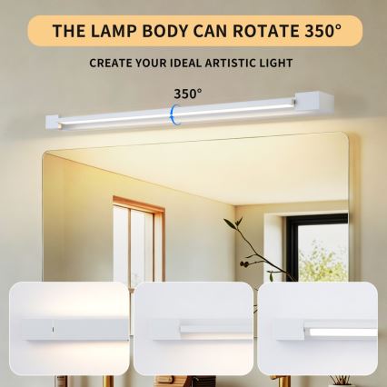 BRILAGI - LED Koupelnové osvětlení zrcadla AQUA LINE LED/20W/230V 80 cm IP44 bílá CRI 90