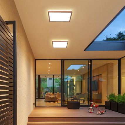 Brilagi - LED Koupelnové stropní svítidlo ULTRA SLIM LED/24W/230V 42x42 cm rose gold IP54