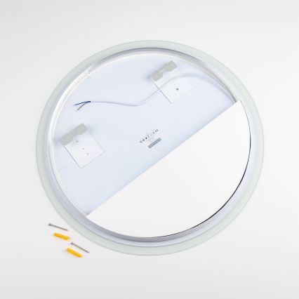 Brilagi - LED Koupelnové zrcadlo BERNATE LED/19W/230V pr. 60 cm stříbrná IP44 CRI 90 stmívatelné + CCT