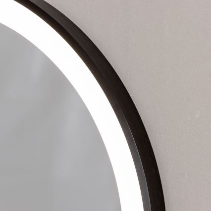 Brilagi - LED Koupelnové zrcadlo CANZO LED/25W/230V 50x80 cm černá IP44 CRI 90 stmívatelné + CCT