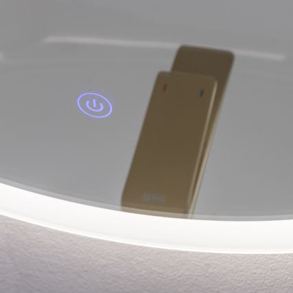 Brilagi - LED Koupelnové zrcadlo CUNEO LED/19W/230V pr. 60 cm IP44 CRI 90 stmívatelné + CCT