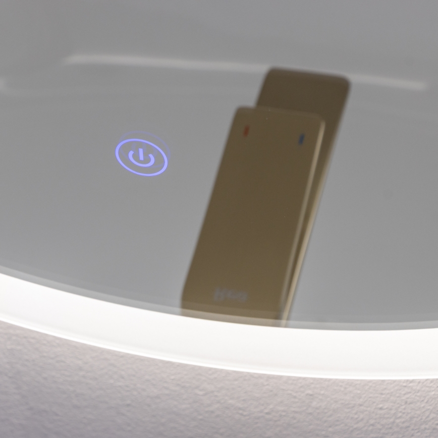 Brilagi - LED Koupelnové zrcadlo CUNEO LED/19W/230V pr. 60 cm IP44 CRI 90 stmívatelné + CCT