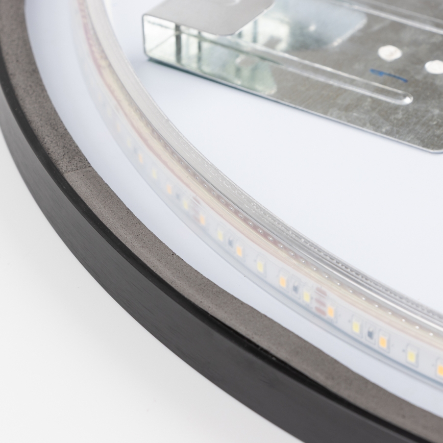 Brilagi - LED Koupelnové zrcadlo NOVARA LED/19W/230V pr. 60 cm černá IP44 CRI 90 stmívatelné + CCT