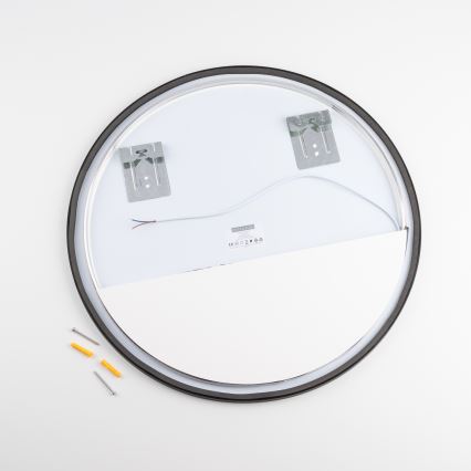 Brilagi - LED Koupelnové zrcadlo NOVARA LED/19W/230V pr. 60 cm černá IP44 CRI 90 stmívatelné + CCT