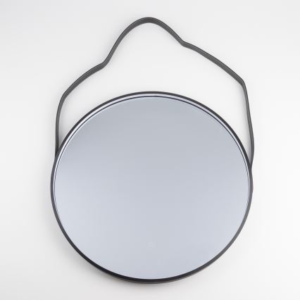 Brilagi - LED Koupelnové zrcadlo PALANZO LED/19W/230V pr. 60 cm černá IP44 CRI 90 stmívatelné + CCT