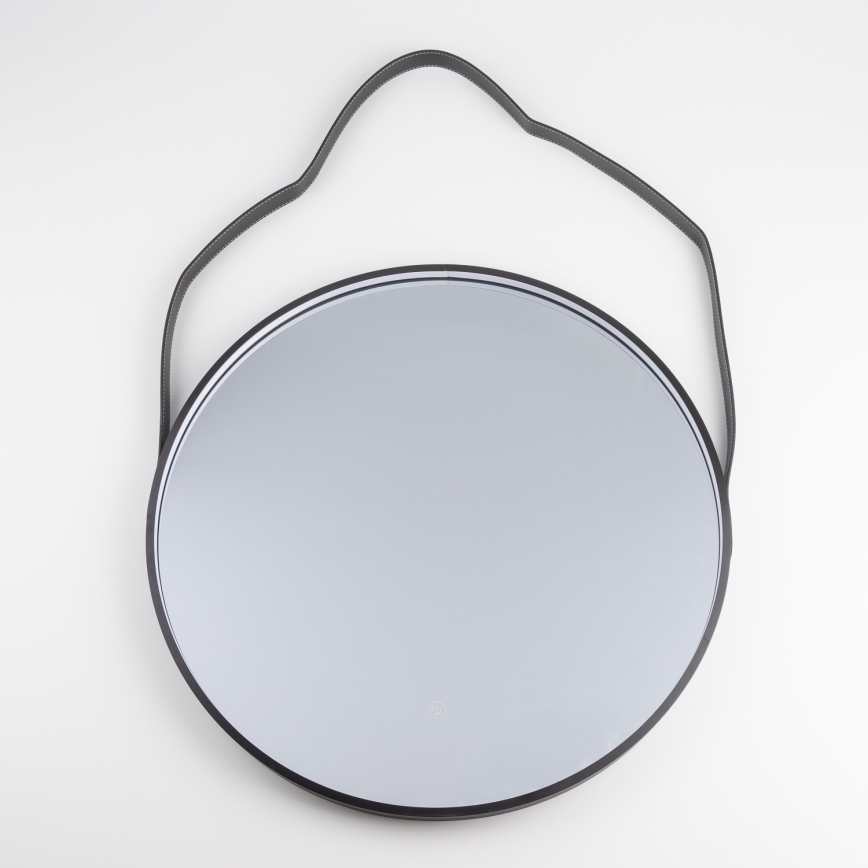 Brilagi - LED Koupelnové zrcadlo PALANZO LED/19W/230V pr. 60 cm černá IP44 CRI 90 stmívatelné + CCT