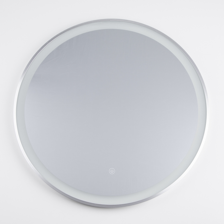 Brilagi - LED Koupelnové zrcadlo TORINO LED/19W/230V pr. 60 cm stříbrná IP44 CRI 90 stmívatelné + CCT