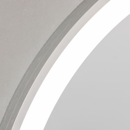 Brilagi - LED Koupelnové zrcadlo TORINO LED/19W/230V pr. 60 cm stříbrná IP44 CRI 90 stmívatelné + CCT