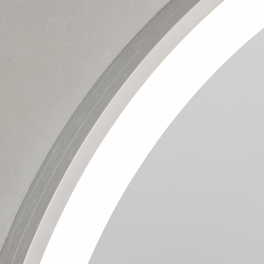 Brilagi - LED Koupelnové zrcadlo TORINO LED/19W/230V pr. 60 cm stříbrná IP44 CRI 90 stmívatelné + CCT