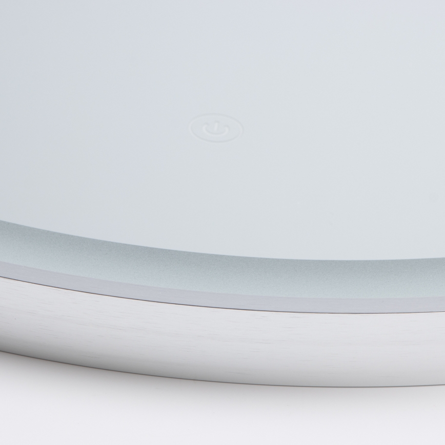 Brilagi - LED Koupelnové zrcadlo TORINO LED/19W/230V pr. 60 cm stříbrná IP44 CRI 90 stmívatelné + CCT