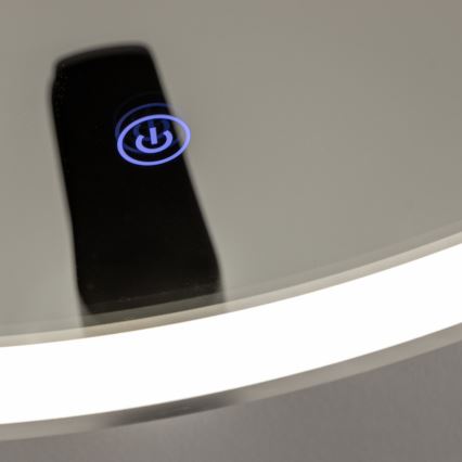 Brilagi - LED Koupelnové zrcadlo TORINO LED/19W/230V pr. 60 cm stříbrná IP44 CRI 90 stmívatelné + CCT