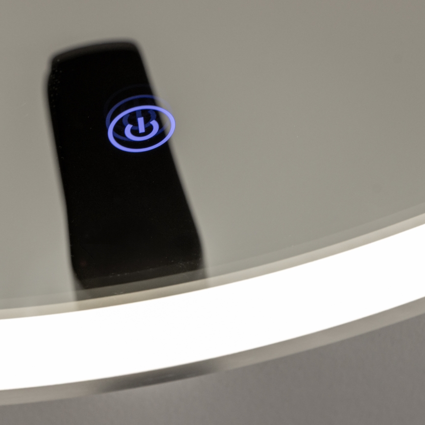 Brilagi - LED Koupelnové zrcadlo TORINO LED/19W/230V pr. 60 cm stříbrná IP44 CRI 90 stmívatelné + CCT