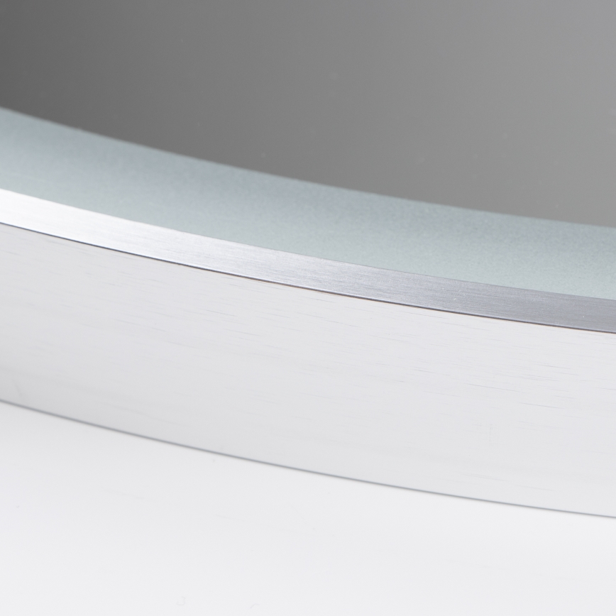 Brilagi - LED Koupelnové zrcadlo TORINO LED/19W/230V pr. 60 cm stříbrná IP44 CRI 90 stmívatelné + CCT