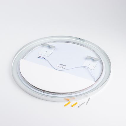 Brilagi - LED Koupelnové zrcadlo TORINO LED/19W/230V pr. 60 cm stříbrná IP44 CRI 90 stmívatelné + CCT