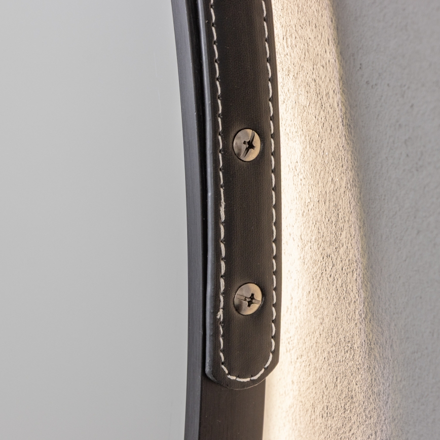 Brilagi - LED Koupelnové zrcadlo VERESE LED/19W/230V pr. 60 cm černá IP44 CRI 90 stmívatelné + CCT