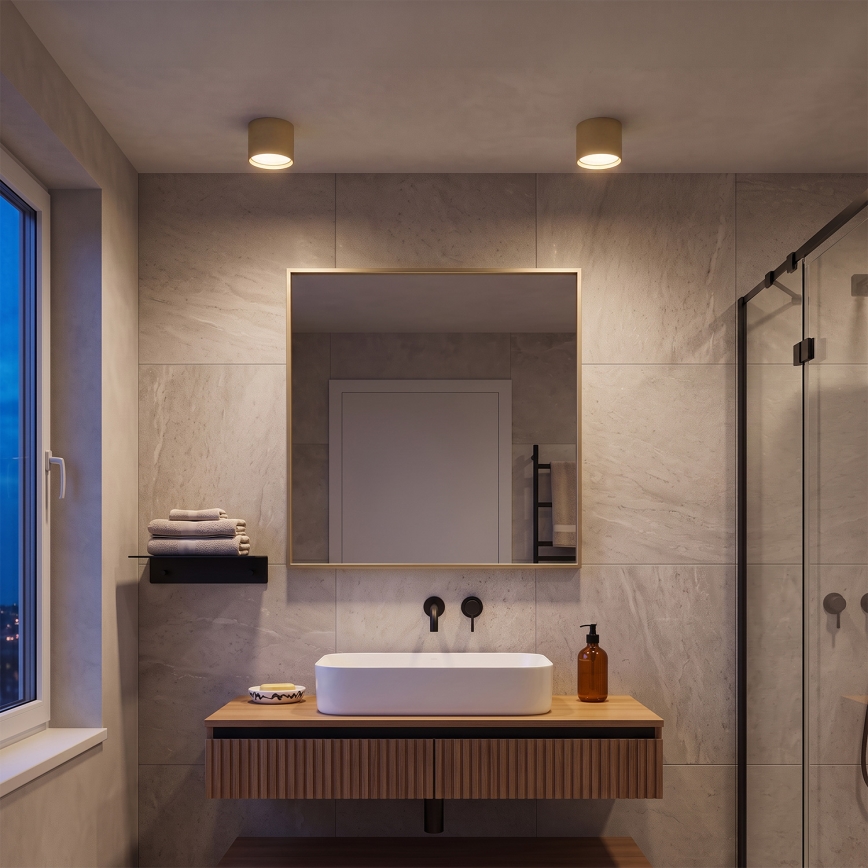 BRILAGI - LED Koupelnové bodové svítidlo SMOOTH 1xGX53/15W/230V 60x82 mm zlatá IP54