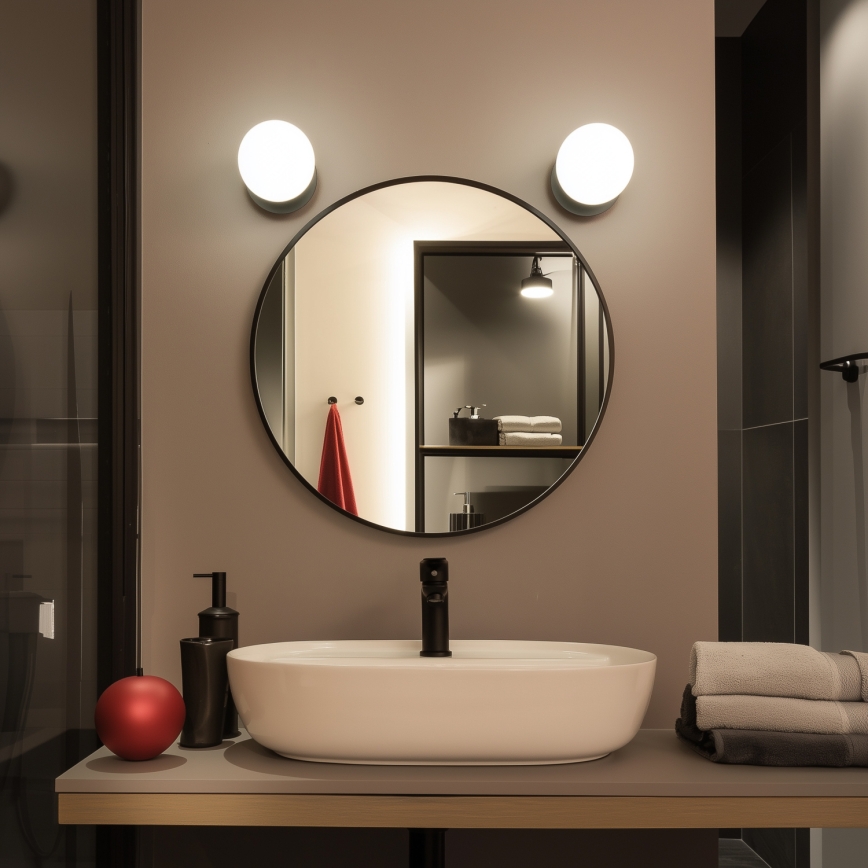 Brilagi - LED Koupelnové nástěnné svítidlo BALL LED/6W/230V 3000/4000/6500K IP44 černá