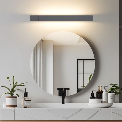 Brilagi - LED Koupelnové osvětlení zrcadla AQUA LINE LED/12W/230V 45 cm IP44 antracit CRI 90