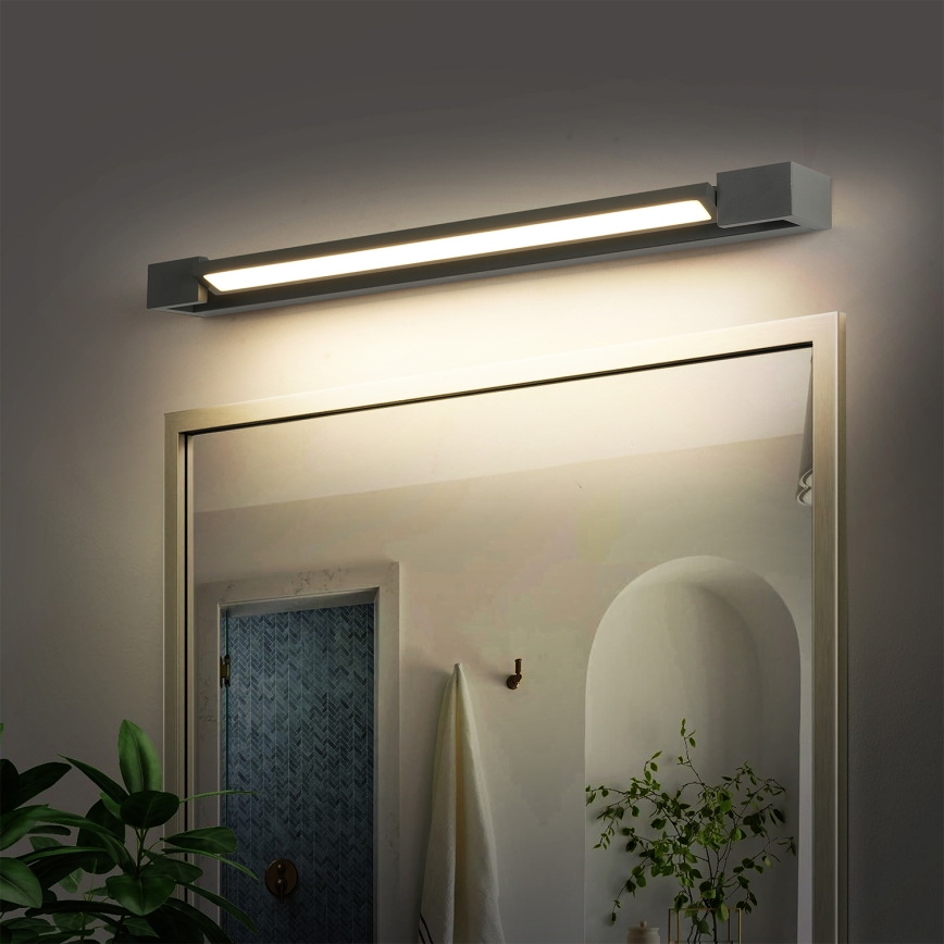 Brilagi - LED Koupelnové osvětlení zrcadla AQUA LINE LED/18W/230V 60 cm IP44 antracit CRI 90